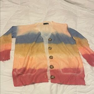 Red Dress Boutique Multicolor Gradient Cardigan